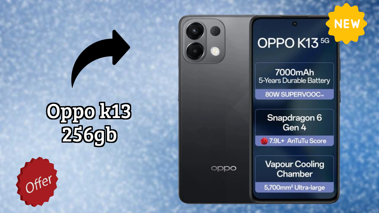 OPPO K13 256GB Battery Life: 7000 MAh Charging Speed