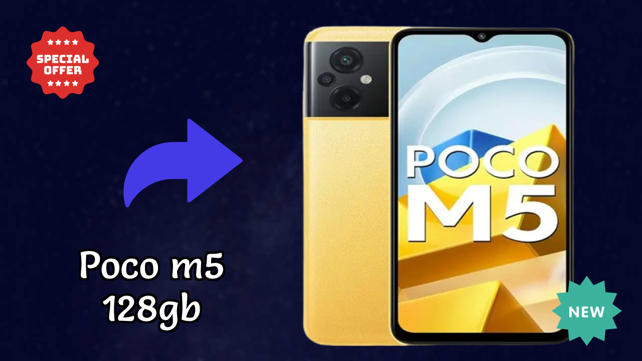 POCO M5 128GB Display Size: 6.58 Inches (16.71 Cm) Screen Quality
