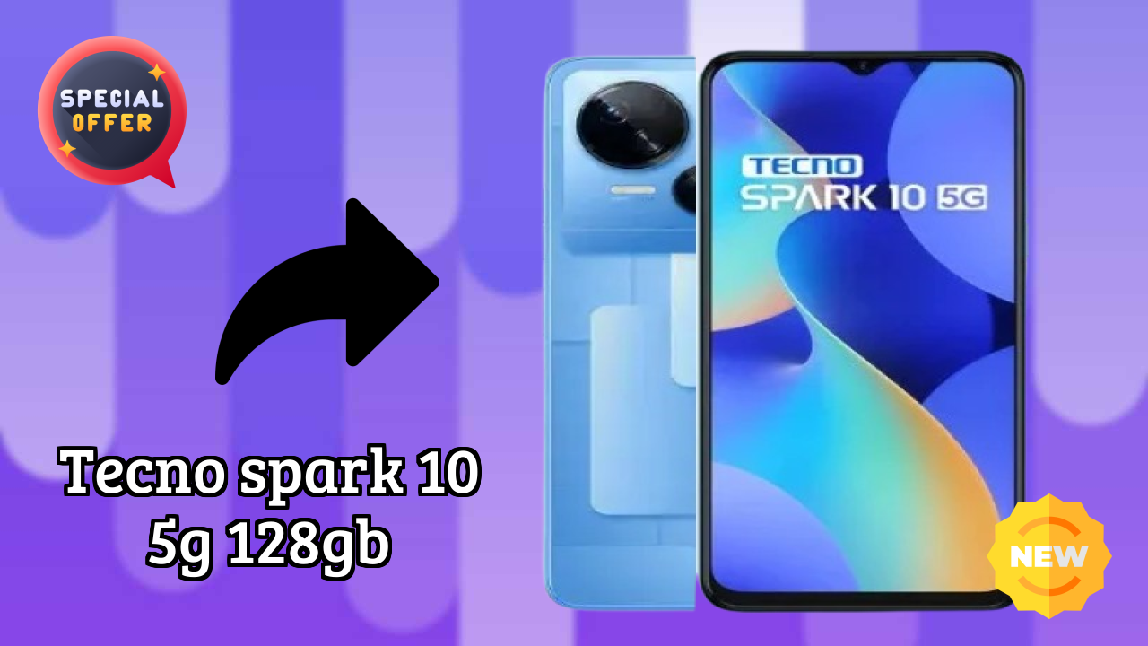 Tecno Spark 10 5G 128GB Display Technology: IPS LCD Quality